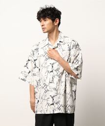 STYLEBLOCK | ポリエステル転写総柄BIGシャツ(シャツ/ブラウス)
