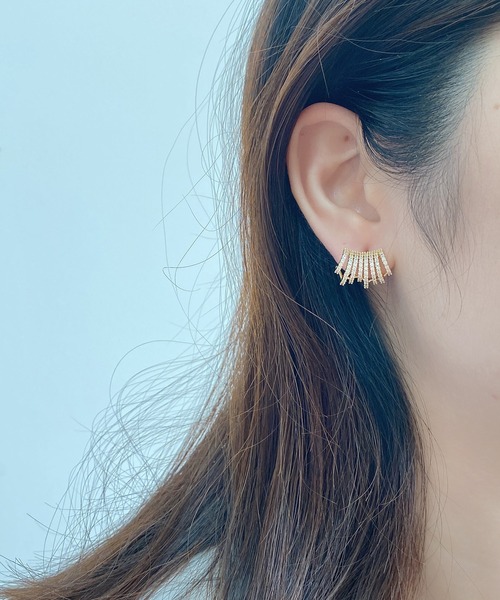 LA VORAGINE（ラ ヴォラジネ）の「ポスト：925シルバー ピアス（ピアス（片耳用）・レディース・シルバー/ゴールド・FREE）」の5枚目の写真