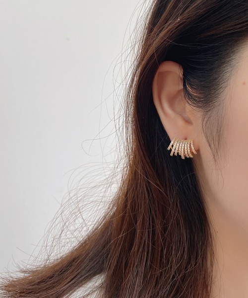 LA VORAGINE（ラ ヴォラジネ）の「ポスト：925シルバー ピアス（ピアス（片耳用）・レディース・シルバー/ゴールド・FREE）」の8枚目の写真