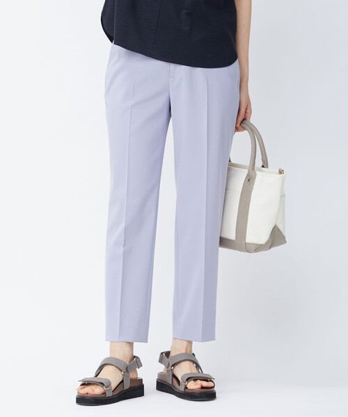 J.PRESS(ジェイプレス)の「【洗える・UVケア・接触冷感】ハイカウント2wayストレッチ パンツ(その他パンツ・レディース・ダークグリーン系/ふじ色系/ブラック系・7/11/9/13)」の1枚目の写真