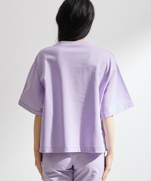 NERGY（ナージー）の「【ドライタッチ】NYCロゴ スウェット半袖プルオーバー（スウェット・レディース・ブラック/オレンジ/パープル系その他・FREE）」の15枚目の写真