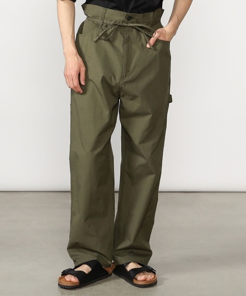 MONITALY（モニタリー）の「MONITALY | ドロップクロッチペインターパンツ MEN（その他パンツ・メンズ・オリーブ/ベージュ・36/34）」の2枚目の写真