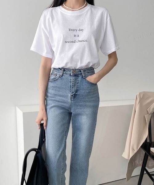 Dalfwin(ダールフィン)の「2022 S/S 春夏 韓国 Tシャツ半袖レディース EverydayレタリングTシャツ(Tシャツ/カットソー・レディース・ホワイト/ブラック/グレー・FREE)」の16枚目の写真