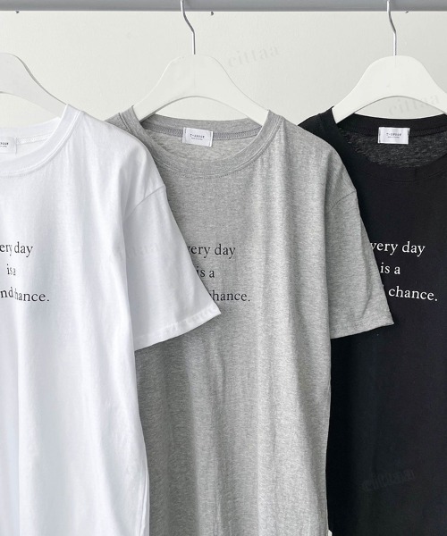 Dalfwin(ダールフィン)の「2022 S/S 春夏 韓国 Tシャツ半袖レディース EverydayレタリングTシャツ(Tシャツ/カットソー・レディース・ホワイト/ブラック/グレー・FREE)」の15枚目の写真