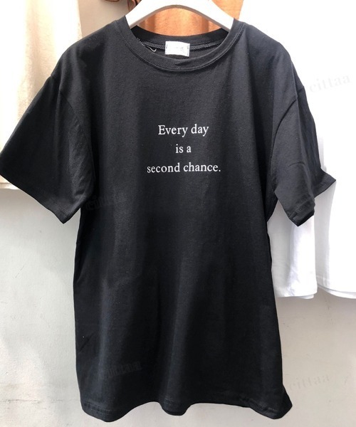 Dalfwin(ダールフィン)の「2022 S/S 春夏 韓国 Tシャツ半袖レディース EverydayレタリングTシャツ(Tシャツ/カットソー・レディース・ホワイト/ブラック/グレー・FREE)」の12枚目の写真