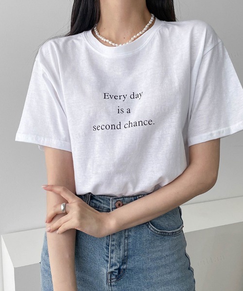 Dalfwin(ダールフィン)の「2022 S/S 春夏 韓国 Tシャツ半袖レディース EverydayレタリングTシャツ(Tシャツ/カットソー・レディース・ホワイト/ブラック/グレー・FREE)」の21枚目の写真