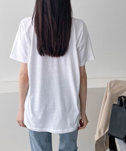 Dalfwin(ダールフィン)の「2022 S/S 春夏 韓国 Tシャツ半袖レディース EverydayレタリングTシャツ(Tシャツ/カットソー・レディース・ホワイト/ブラック/グレー・FREE)」の4枚目の写真