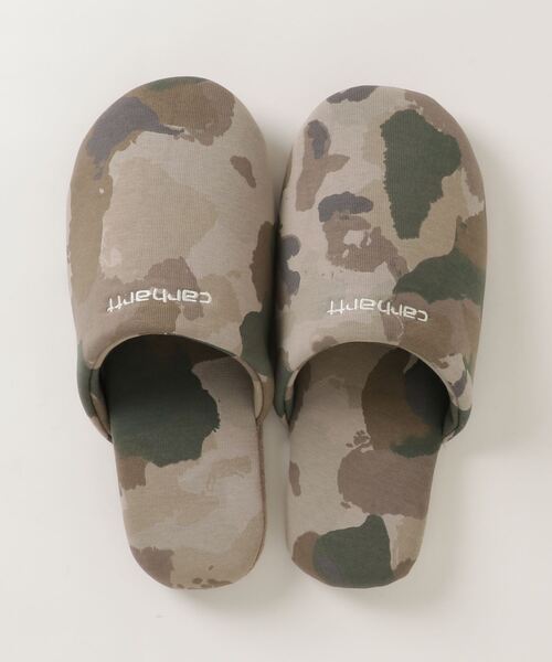 Carhartt WIP(カーハートダブリューアイピー)の「SCRIPT EMBROIDERY SLIPPERS(サンダル・メンズ・カーキ/カモフラージュ・MEDIUM/LARGE)」の5枚目の写真