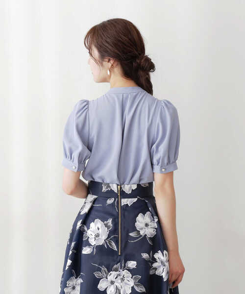 PROPORTION BODY DRESSING（プロポーションボディドレッシング）の「バンドカラーシャツ / 1212110507（シャツ/ブラウス・レディース・ブルー/ホワイト/グレー・SMALL/MEDIUM）」の6枚目の写真