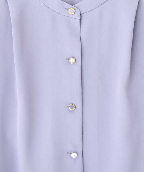 PROPORTION BODY DRESSING（プロポーションボディドレッシング）の「バンドカラーシャツ / 1212110507（シャツ/ブラウス・レディース・ブルー/ホワイト/グレー・SMALL/MEDIUM）」の10枚目の写真