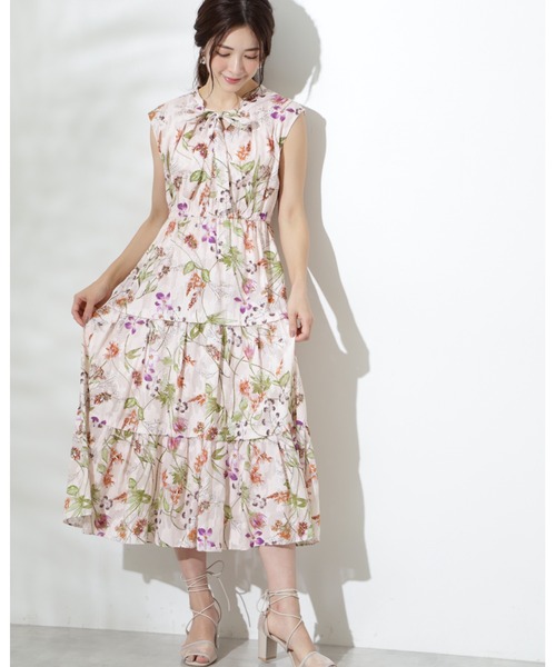 JILL STUART（ジルスチュアート）の「◆ポルカフラワーワンピース（ワンピース・レディース・オレンジ/ライトグリーン・0/2）」の2枚目の写真