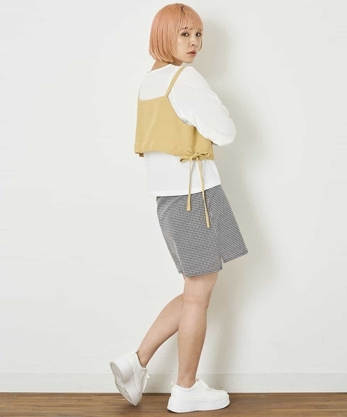 A de a.v.v（アードアー・ヴェ・ヴェ）の「［SET UP対応］ウエストドロストビスチェ（シャツ/ブラウス・レディース・ブラック/ライトブルー/マスタード・38/36）」の12枚目の写真