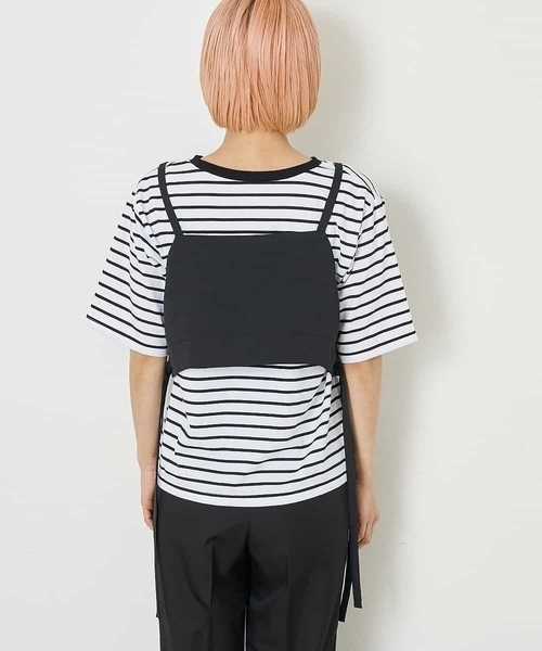 A de a.v.v（アードアー・ヴェ・ヴェ）の「［SET UP対応］ウエストドロストビスチェ（シャツ/ブラウス・レディース・ブラック/ライトブルー/マスタード・38/36）」の20枚目の写真