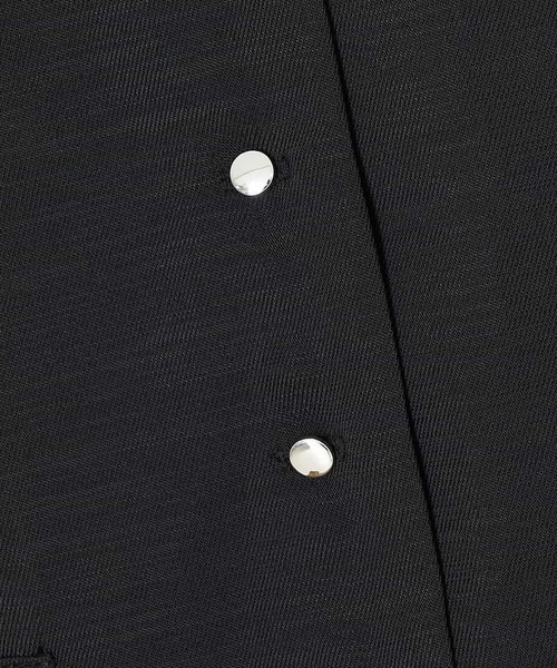 A de a.v.v（アードアー・ヴェ・ヴェ）の「［SET UP対応］ウエストドロストビスチェ（シャツ/ブラウス・レディース・ブラック/ライトブルー/マスタード・38/36）」の6枚目の写真