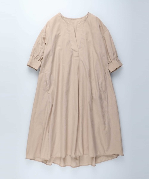 HONEYSUCKLE ROSE（ハニーサックルローズ）の「【HONEYSUCKLE ROSE】カフタンワンピース（シャツワンピース・レディース・ブルー/ベージュ・M/L）」の11枚目の写真