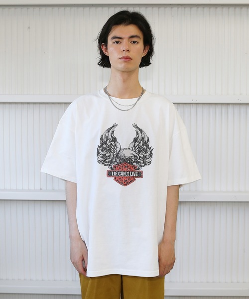 MSG(エムエスジー)の「ヴィンテージライクプリント5分袖Tシャツ リンガーTシャツ(Tシャツ/カットソー・メンズ・ブラック/ホワイト系2/ブラック系2/グレー/ホワイト/ブラウン/グリーン/ホワイト系3/ブラック系3・L/S/XL/M)」の19枚目の写真