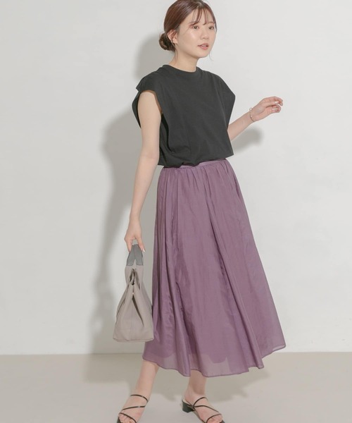 URBAN RESEARCH ROSSO（アーバンリサーチロッソ）の「『WEB/一部店舗限定』デザインスリーブカットソー（Tシャツ/カットソー・レディース・ブラック/ベージュ/オフホワイト・FREE）」の21枚目の写真