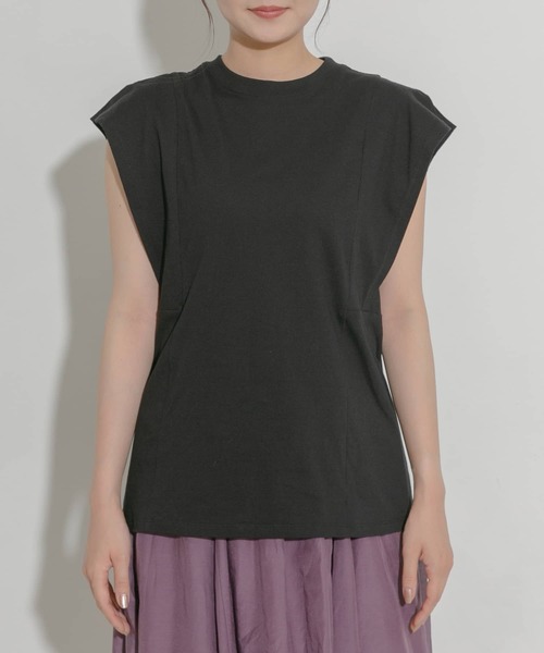 URBAN RESEARCH ROSSO（アーバンリサーチロッソ）の「『WEB/一部店舗限定』デザインスリーブカットソー（Tシャツ/カットソー・レディース・ブラック/ベージュ/オフホワイト・FREE）」の19枚目の写真