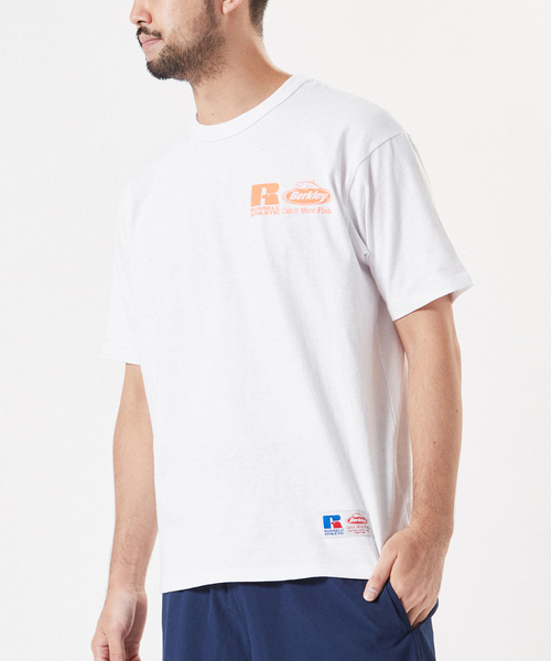 Russell Athletic(ラッセルアスレティック)の「【RUSSELL ATHLETIC×Berkey Fishing×EDIFICE】別注 プリントTシャツ(Tシャツ/カットソー・メンズ・ホワイト/ブラック/グレー・MEDIUM/LARGE)」の9枚目の写真