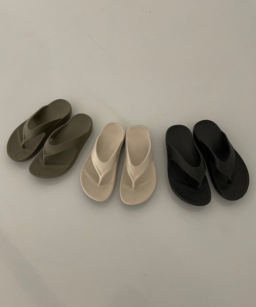 Didot.showroom（ディドット ショールーム）の「超軽量！EVA素材クッションサンダル / マルチサイズ展開（サンダル・レディース・ブラック/カーキ/サンドベージュ・23cm/24cm/25cm/26cm/27cm/28cm）」の9枚目の写真