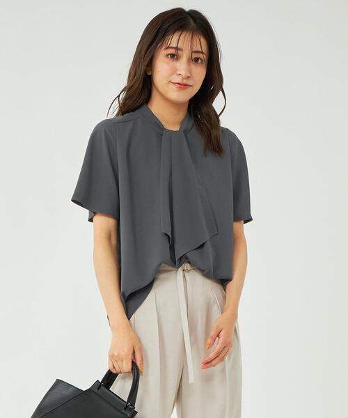 「green label relaxing」 長袖ブラウス - ネイビー レディース green label relaxing（グリーンレーベルリラクシング）の