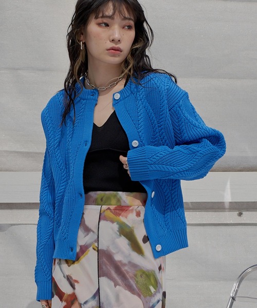 miette（ミエット）の「ダブルストラップニットキャミソール（キャミソール・レディース・ピンク/オレンジ/グリーン/ブルー/ブラック・FREE）」の15枚目の写真