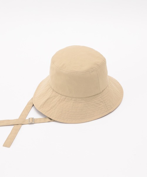 one after another NICE CLAUP（ワンアフターアナザーナイスクラップ）の「【2022AWアイテム】ひも付バケットハット（ハット・レディース・ブラック/ベージュ・FREE）」の13枚目の写真