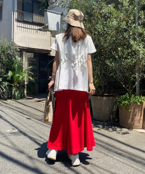 one after another NICE CLAUP（ワンアフターアナザーナイスクラップ）の「【2022AWアイテム】ひも付バケットハット（ハット・レディース・ブラック/ベージュ・FREE）」の6枚目の写真