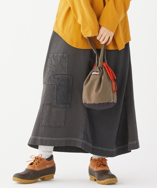 KRIFF MAYER Lady's Collection（クリフメイヤーレディースコレクション）の「製品染めクラフトスカート（スカート・レディース・ナチュラル/チャコール/カーキ/キャメル・MEDIUM/LARGE）」の2枚目の写真