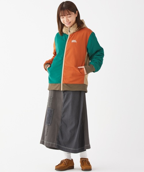 KRIFF MAYER Lady's Collection（クリフメイヤーレディースコレクション）の「製品染めクラフトスカート（スカート・レディース・ナチュラル/チャコール/カーキ/キャメル・MEDIUM/LARGE）」の12枚目の写真