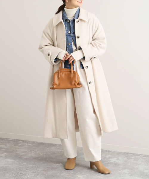 SLOBE IENA（スローブイエナ）の「【AULENTTI/オウレンティ】ミニボストンハンドバッグ（ボストンバッグ・レディース・ブラック/グリーン/キャメル・FREE）」の18枚目の写真