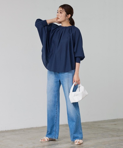 KOBE LETTUCE（コウベレタス）の「Tラインストラップサンダル（サンダル・レディース・ホワイト/シルバー/ブラック/ブラウン・S/L/LL/M）」の9枚目の写真