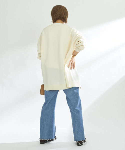 plage（プラージュ）の「sweat ニットカーディガン（カーディガン/ボレロ・レディース・ベージュ/ホワイト・FREE）」の10枚目の写真