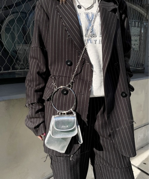 Six M(シックスエム)の「【SixM/シックスエム】マルチMIXケース(ショルダーバッグ・レディース・イエロー/オレンジ/シルバー・FREE)」の3枚目の写真