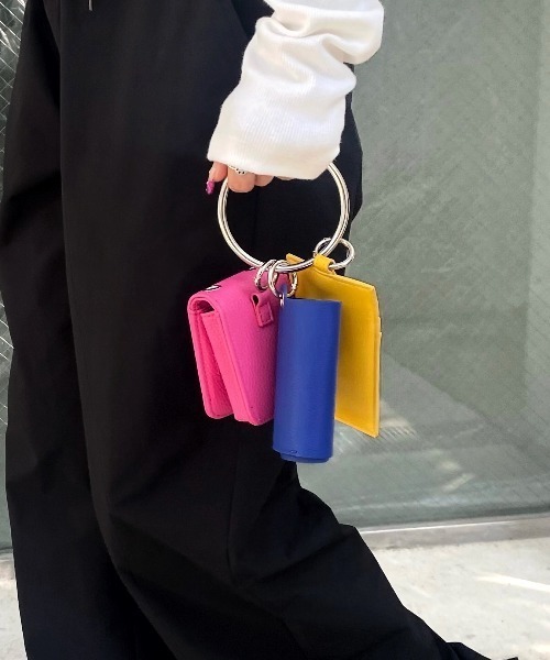 Six M(シックスエム)の「【SixM/シックスエム】マルチMIXケース(ショルダーバッグ・レディース・イエロー/オレンジ/シルバー・FREE)」の5枚目の写真