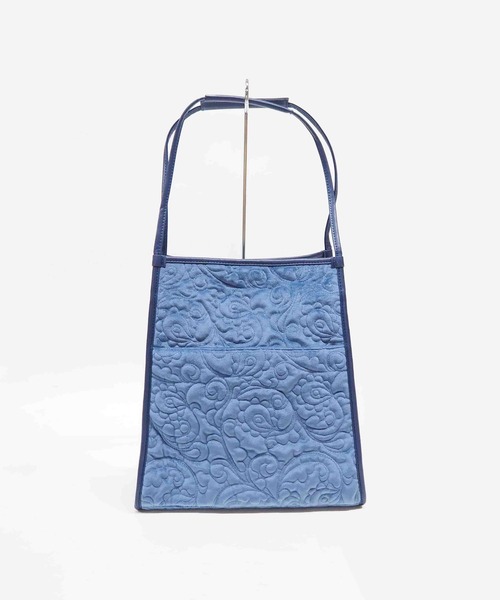 CONTROL FREAK（コントロールフリーク）の「CONTROL FREAK(コントロールフリーク)ベロアペイズリーキルトトート（トートバッグ・レディース・ベージュ/グレー/ブルー/グリーン・FREE）」の19枚目の写真