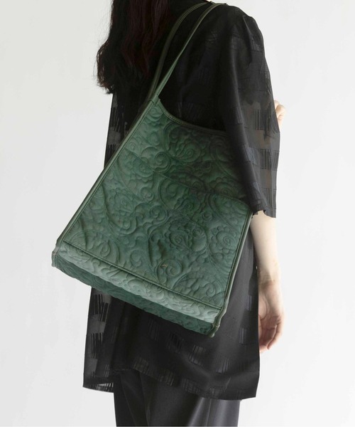 CONTROL FREAK（コントロールフリーク）の「CONTROL FREAK(コントロールフリーク)ベロアペイズリーキルトトート（トートバッグ・レディース・ベージュ/グレー/ブルー/グリーン・FREE）」の16枚目の写真