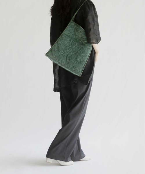 CONTROL FREAK（コントロールフリーク）の「CONTROL FREAK(コントロールフリーク)ベロアペイズリーキルトトート（トートバッグ・レディース・ベージュ/グレー/ブルー/グリーン・FREE）」の13枚目の写真