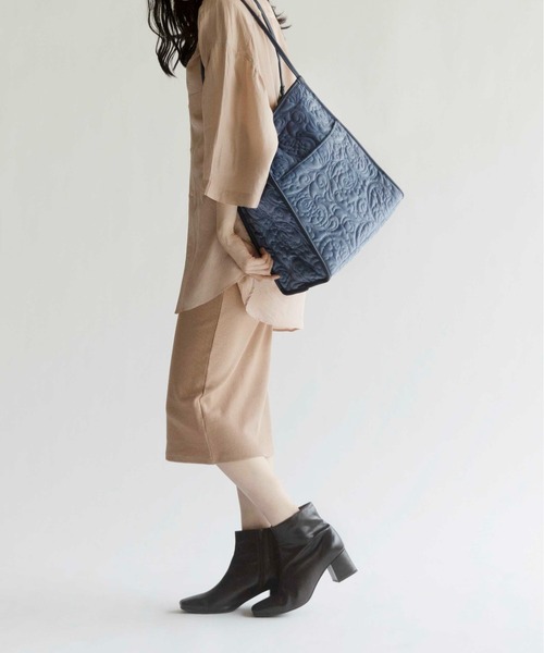 CONTROL FREAK（コントロールフリーク）の「CONTROL FREAK(コントロールフリーク)ベロアペイズリーキルトトート（トートバッグ・レディース・ベージュ/グレー/ブルー/グリーン・FREE）」の8枚目の写真