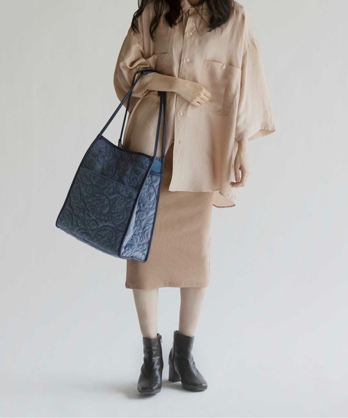 CONTROL FREAK（コントロールフリーク）の「CONTROL FREAK(コントロールフリーク)ベロアペイズリーキルトトート（トートバッグ・レディース・ベージュ/グレー/ブルー/グリーン・FREE）」の18枚目の写真