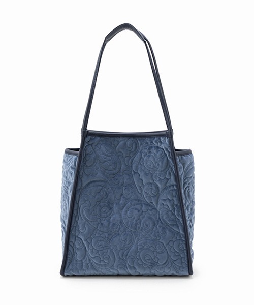 CONTROL FREAK（コントロールフリーク）の「CONTROL FREAK(コントロールフリーク)ベロアペイズリーキルトトート（トートバッグ・レディース・ベージュ/グレー/ブルー/グリーン・FREE）」の9枚目の写真