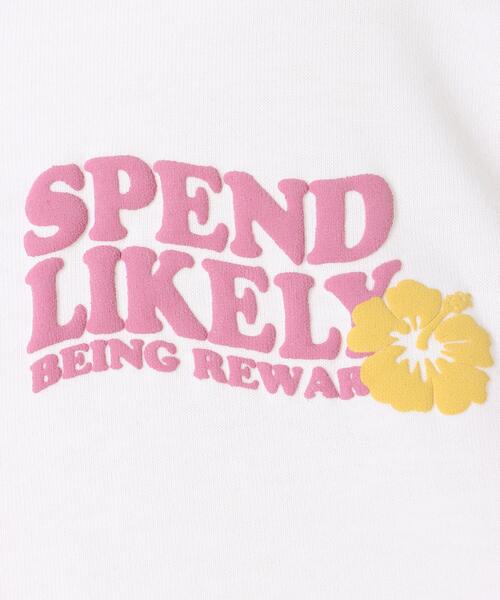 INGNI(イング)の「BACK発泡ハイビスカスロゴTシャツ(Tシャツ/カットソー・レディース・ホワイト×ブルー/ブラック/ホワイト×ピンク/ブラウン・M)」の9枚目の写真
