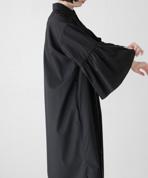 PYNページ yuw（ユウ）の「フレアスリーブシャツワンピース 157373（ワンピース