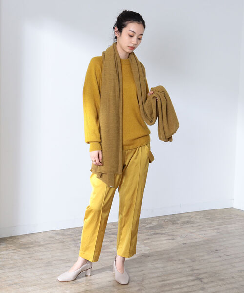 Demi-Luxe BEAMS（デミルクス ビームス）の「AK＋1 / シルク モヘヤ ニットプルオーバー（ニット/セーター・レディース・チャコールグレー/ベージュ/マスタード/ピンク・36/38）」の9枚目の写真