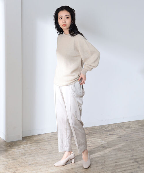 Demi-Luxe BEAMS（デミルクス ビームス）の「AK＋1 / シルク モヘヤ ニットプルオーバー（ニット/セーター・レディース・チャコールグレー/ベージュ/マスタード/ピンク・36/38）」の10枚目の写真