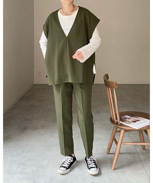 【極美品】theory ストレッチパンツセットアップスーツ Vネックノーカラー 楽天市場】【最大30％OFFクーポン 16日9:59迄】セットアップ 2点セット
