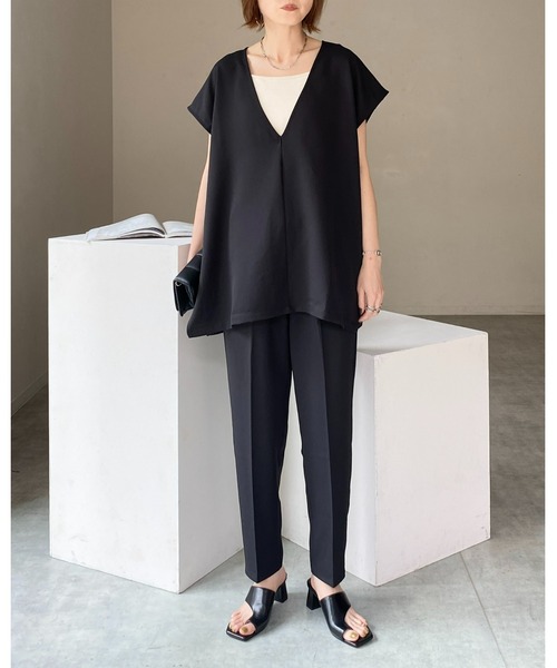 新品正規品【RUSSELUNO/5】中綿セットアップ　ベスト　パンツ She's Closet（シーズクローゼット）の「【低身長向け/高身長