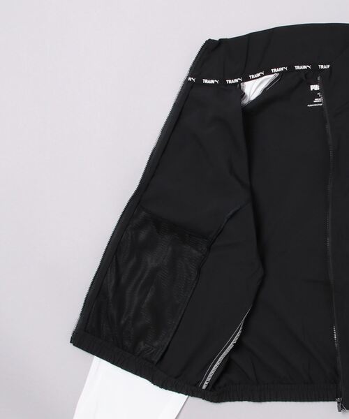 PUMA（プーマ）の「プーマ PUMA PUMA FIT LOGO COLOR BLOCK ウーブンジャケット_（ナイロンジャケット・レディース・ブラック×ホワイト・M/S/L/XL）」の3枚目の写真