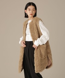 NANO universe | LB.03/ファーラウンドヘムベスト(ベスト)