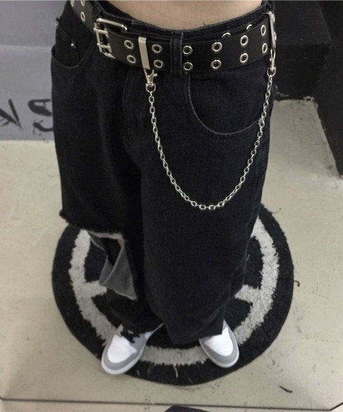 NOVESSEL（ノベセル）の「『NOVESSEL/ノベセル』ダブルハトメチェーンベルト【Y】【CN】（ベルト・レディース・ブラック・FREE）」の7枚目の写真